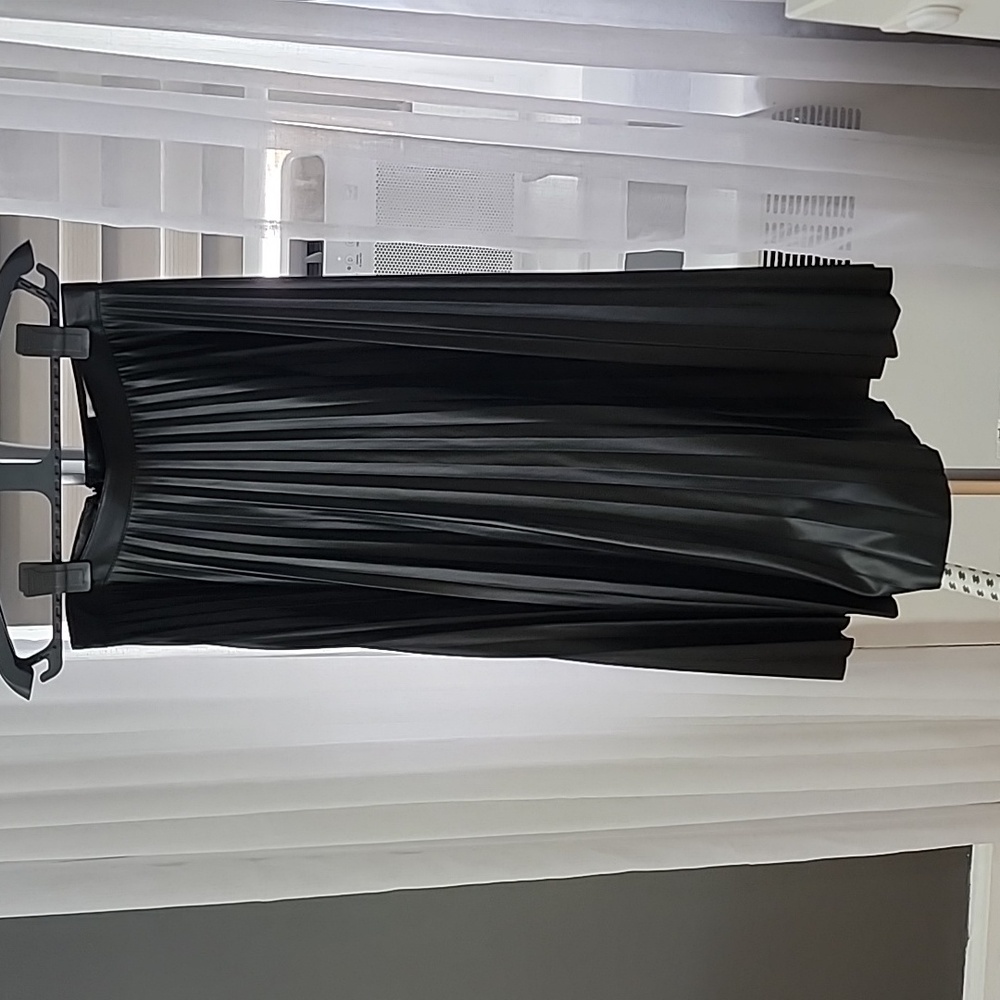 Boston Proper plated midi skirt